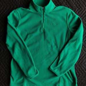 Eddie Bauer Fleece Zip Up Green Large